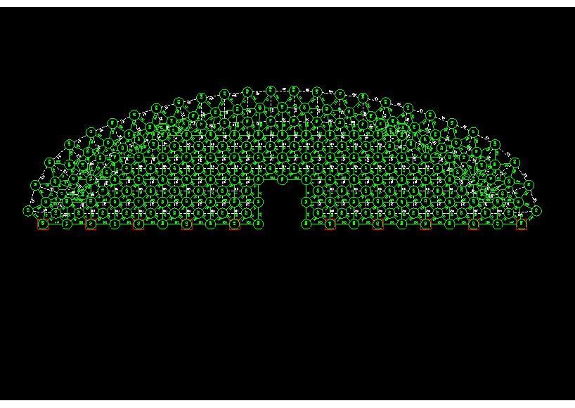 北辰锡林浩特91跨，1000米长干煤棚网架设计