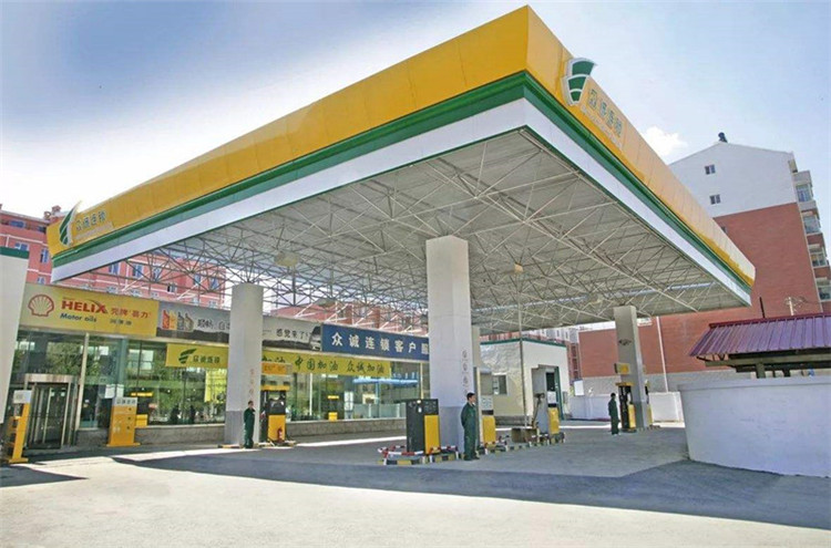 北辰加气站钢结构网架案例7